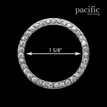 Load image into Gallery viewer, 1.63 Inch Rhinestone O-Ring Silver
