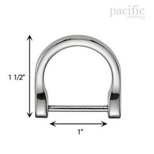 Load image into Gallery viewer, 1&quot; Horseshoe Shape D Rings Screw in Shackle 170136
