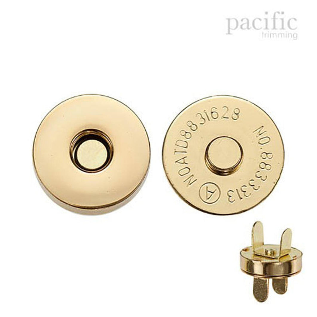 18mm Magnetic Snap Gold