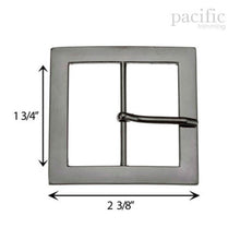 Load image into Gallery viewer, 1.75 Inch Square Metal Buckle Gunmetal
