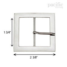 Load image into Gallery viewer, 1.75 Inch Square Metal Buckle Silver
