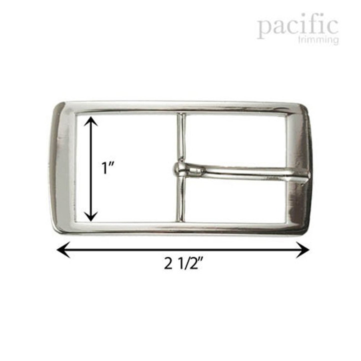 1 Inch Metal Buckle Silver