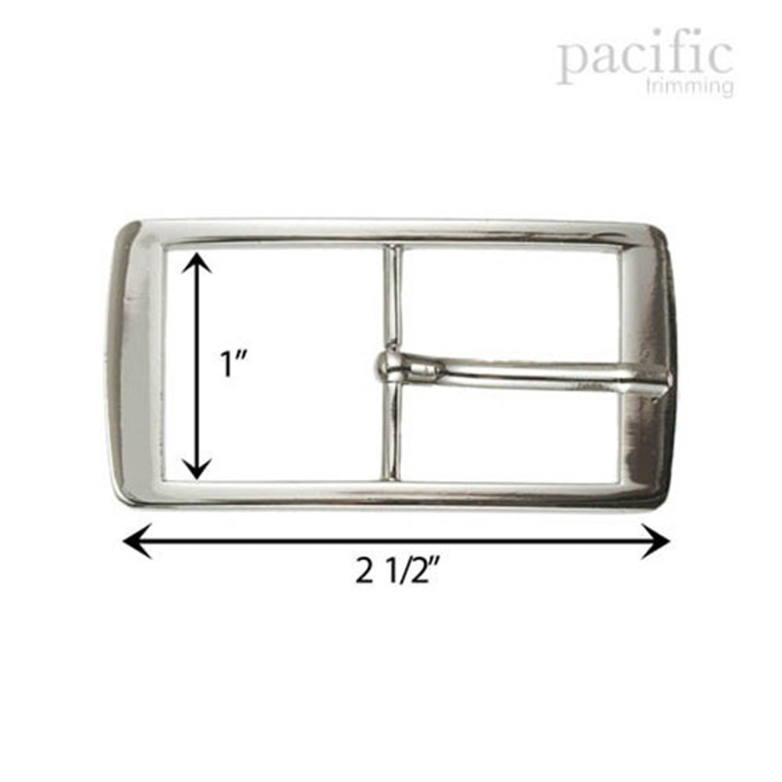 1 Inch Metal Buckle Silver