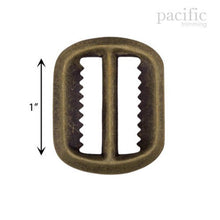Load image into Gallery viewer, 1 Inch Slider Teeth Adjuster Buckle Antique Brass
