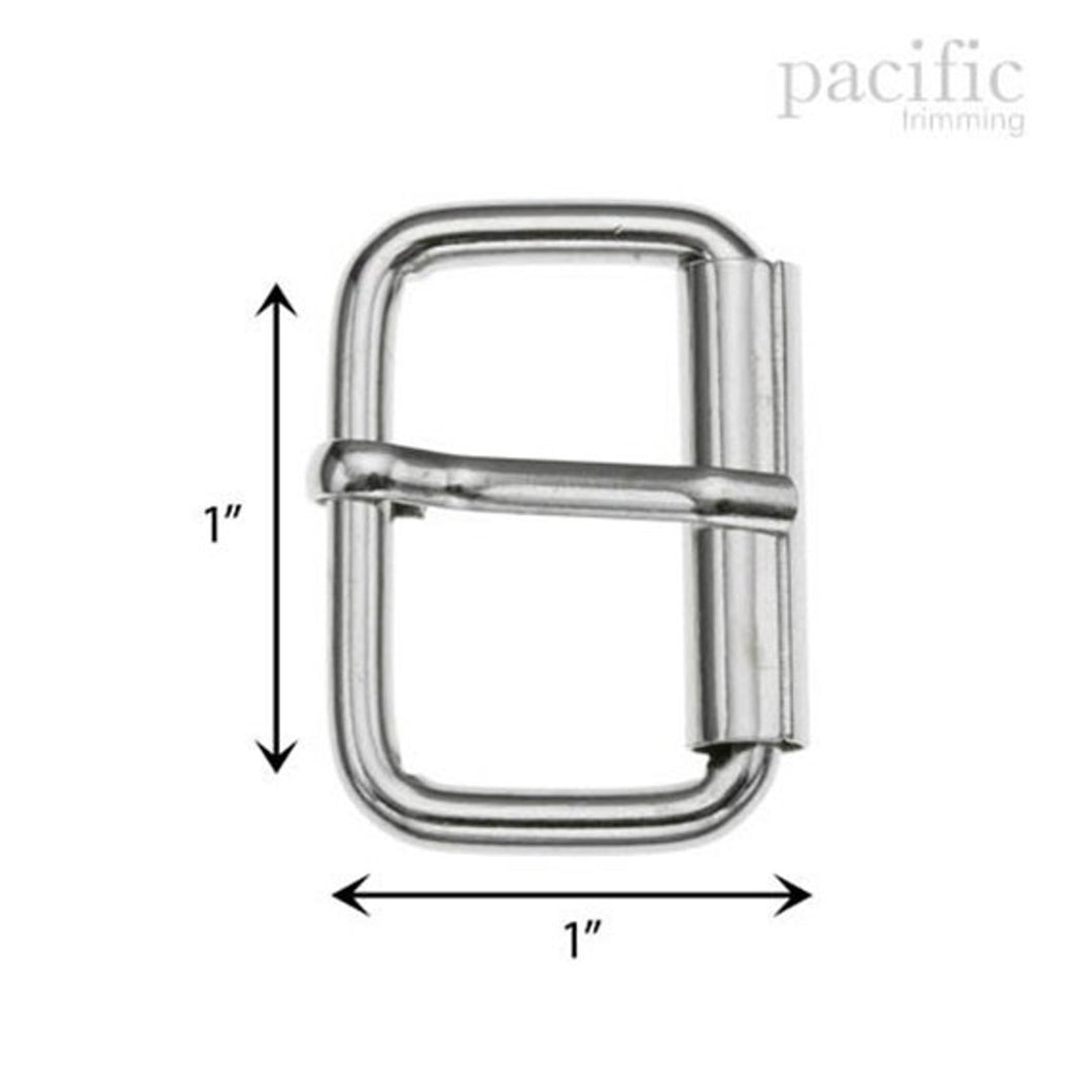 Metal Roller Buckle Silver Multiple Sizes