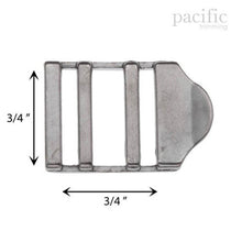 Load image into Gallery viewer, 0.75 Inch Metal Strap Adjuster Gunmetal
