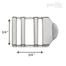 Load image into Gallery viewer, 0.75 Inch Metal Strap Adjuster Silver
