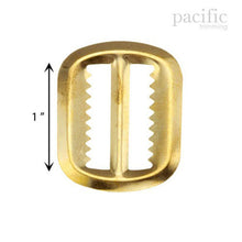 Load image into Gallery viewer, 1 Inch Slider Teeth Adjuster Buckle Gold
