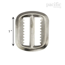 Load image into Gallery viewer, 1 Inch Slider Teeth Adjuster Buckle Silver
