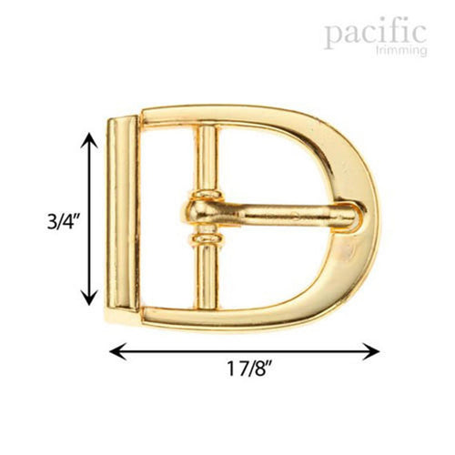 0.75 Inch Metal Buckle Gold