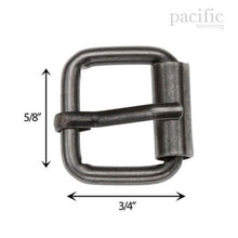 Load image into Gallery viewer, Metal Roller Buckle Gunmetal Multiple Sizes
