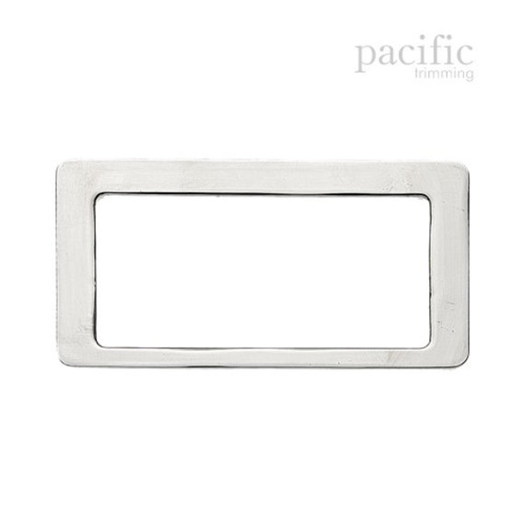 4.63 Inch Metal Rectangle Handle Silver