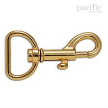 Load image into Gallery viewer, 0.75 Inch Swivel Snap Hook Gold
