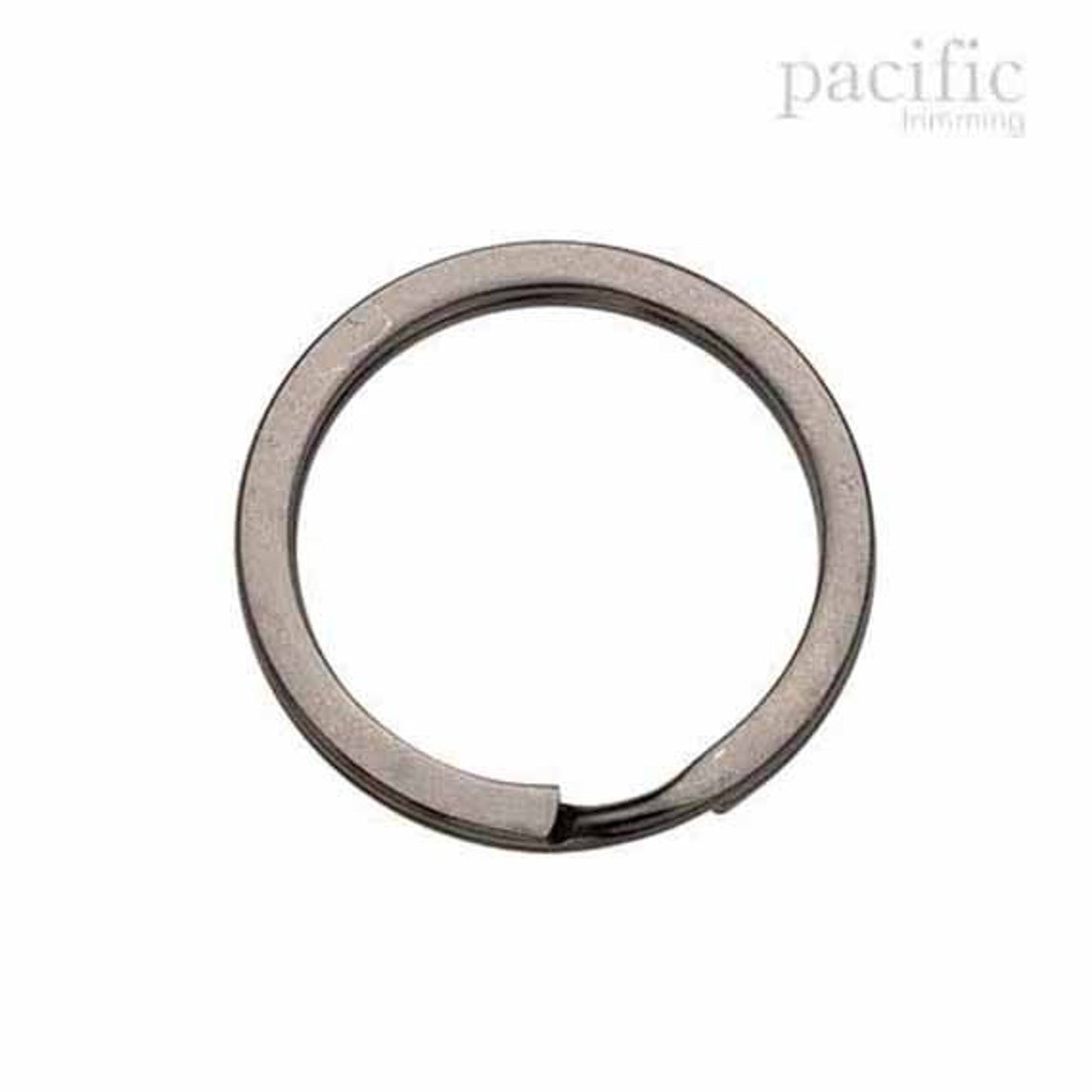1 Inch Key Ring Gunmetal