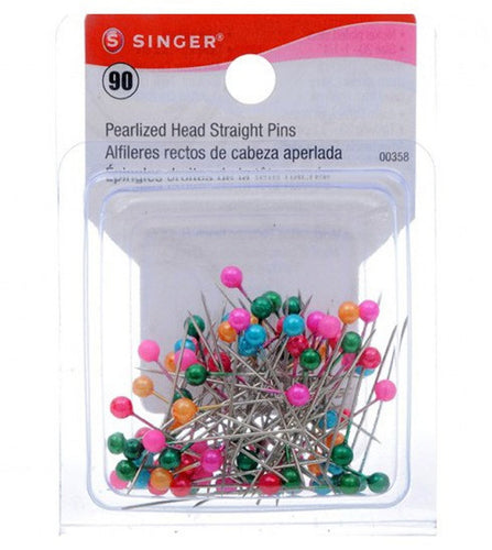 1.25 Inch Singer Pearlized Head Straight Pins 