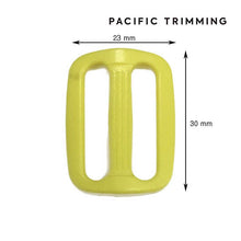 Load image into Gallery viewer, 30mm Buckles Slider Plastic Webbing Buckle Yellow
