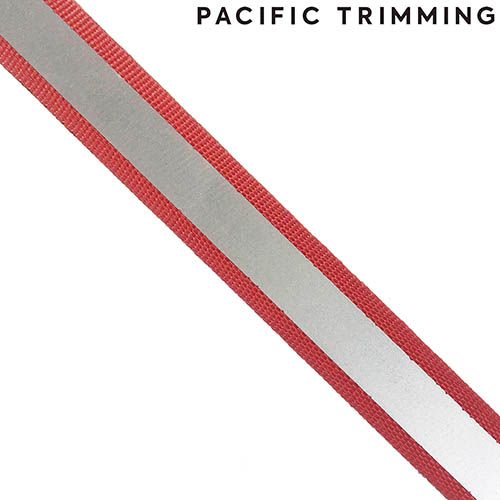 0.63 Inch Reflective Red/Silver Tape 