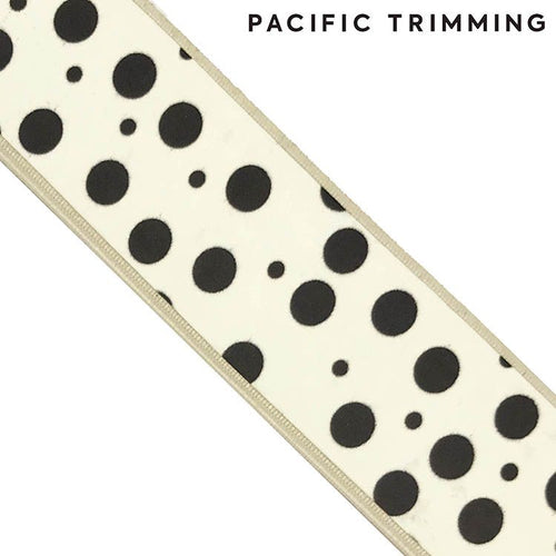 1 3/16 Inch Dot Patterned Glow in the Dark Elastic