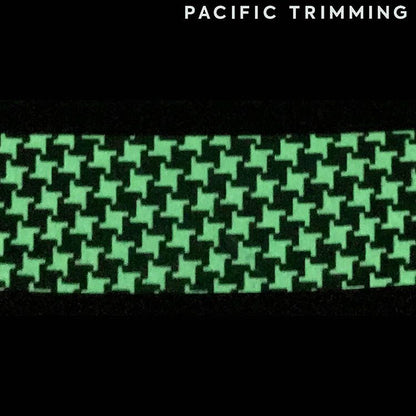 1 3/16 Inch Patterned Glow in the Dark Elastic