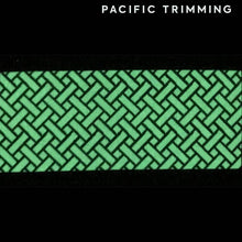Load image into Gallery viewer, 1 3/16 Inch Geometric Patterned Glow in the Dark Elastic
