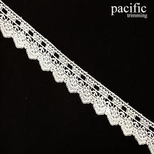 Load image into Gallery viewer, 1.38 Inch Polyester Lace Trim White
