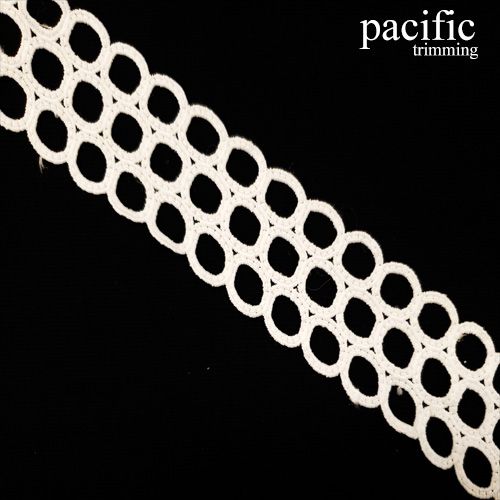 2 Inch White Polyester Lace Trim