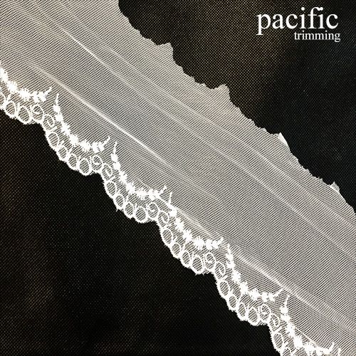 2.75 Inch White Polyester Lace Trim