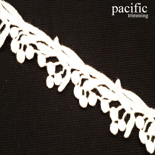 1.13 Inch Polyester Lace Trim Off-White