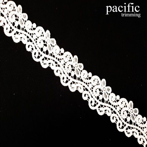 1.5 Inch White Polyester Lace Trim