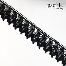 Load image into Gallery viewer, 1.88 Inch Polyester Lace Trim Black
