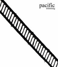 Load image into Gallery viewer, 0.5 Inch  Polyester Lace Trim Black
