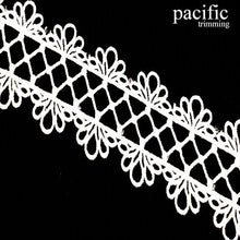 Load image into Gallery viewer, 1.75 Inch Polyester Lace Trim White
