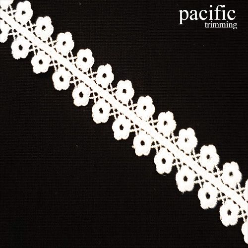 1 Inch Polyester Lace Trim White
