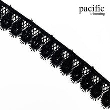 Load image into Gallery viewer, 1 Inch Polyester Lace Trim Black
