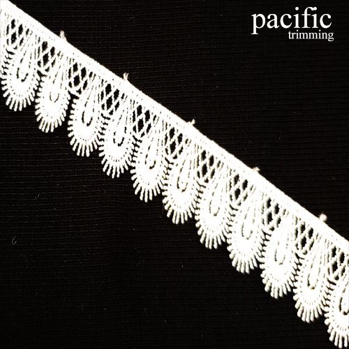 1 Inch Polyester Lace Trim White