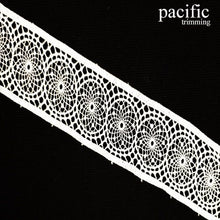 Load image into Gallery viewer, 1.63 Inch Polyester Lace Trim White
