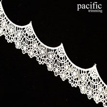 Load image into Gallery viewer, 1.25 Inch Polyester Lace Trim White
