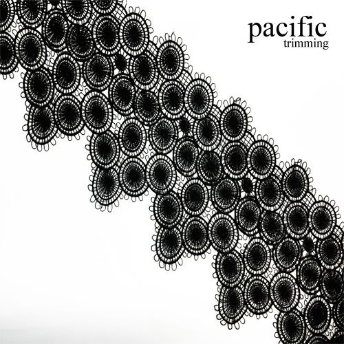 4.25 Inch Polyester Lace Trim Black