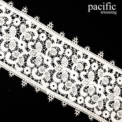 4.5 Inch White Polyester Lace Trim