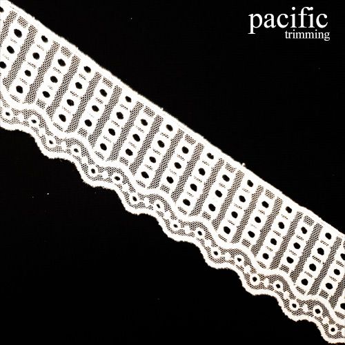 2 Inch White Polyester Lace trim