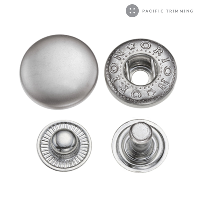 Premium Quality Standard Spring Snap Fastener Matte Silver – Pacific ...