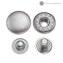 Load image into Gallery viewer, Premium Quality Standard Spring Snap Fastener Matte Silver - Pacific Trimming
