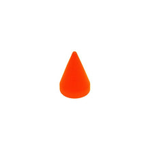 Load image into Gallery viewer, Neon Cone Shape Screw Back Studs Spikes Multiple Colors Neon Orange
