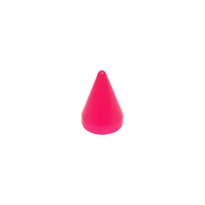 Neon Cone Shape Screw Back Studs Spikes Multiple Colors Neon Pink