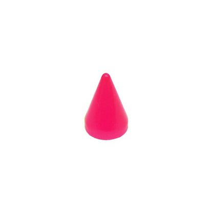 Neon Cone Shape Screw Back Studs Spikes Multiple Colors Neon Pink