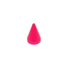 Load image into Gallery viewer, Neon Cone Shape Screw Back Studs Spikes Multiple Colors Neon Pink

