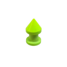 Load image into Gallery viewer, Neon Cone Tree Shape Screw Back Studs Spikes Multiple Colors Neon Yellow
