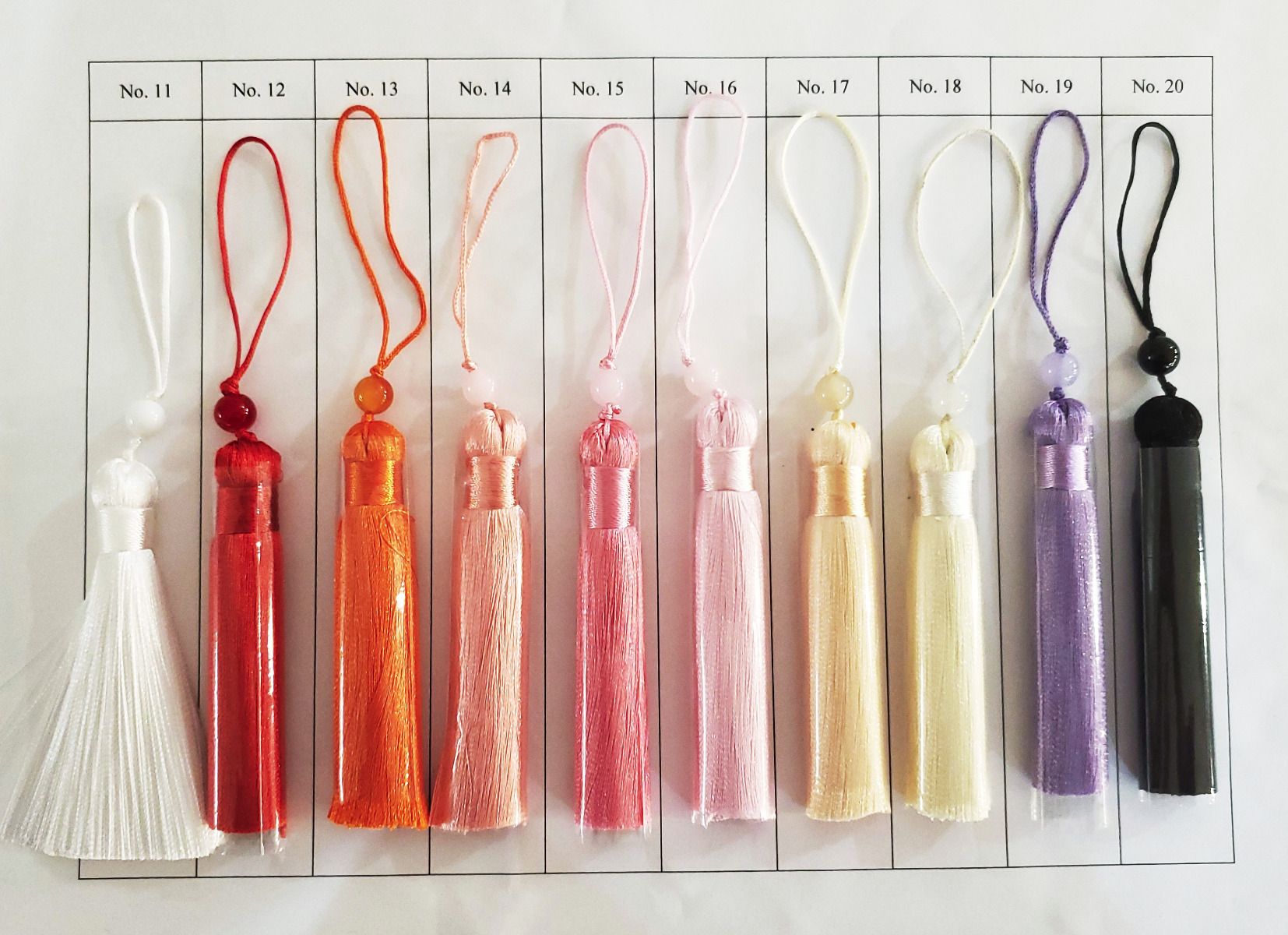 3.25 Inch Colorful Tassels