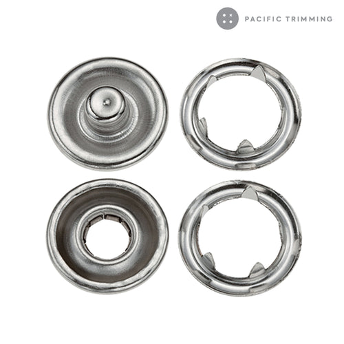 Premium Quality Standard Open Ring Prong Snap Fastener Nickel