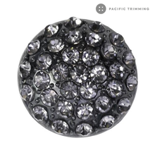 Load image into Gallery viewer, Round Dome Shape Rhinestone Button 120227RS
